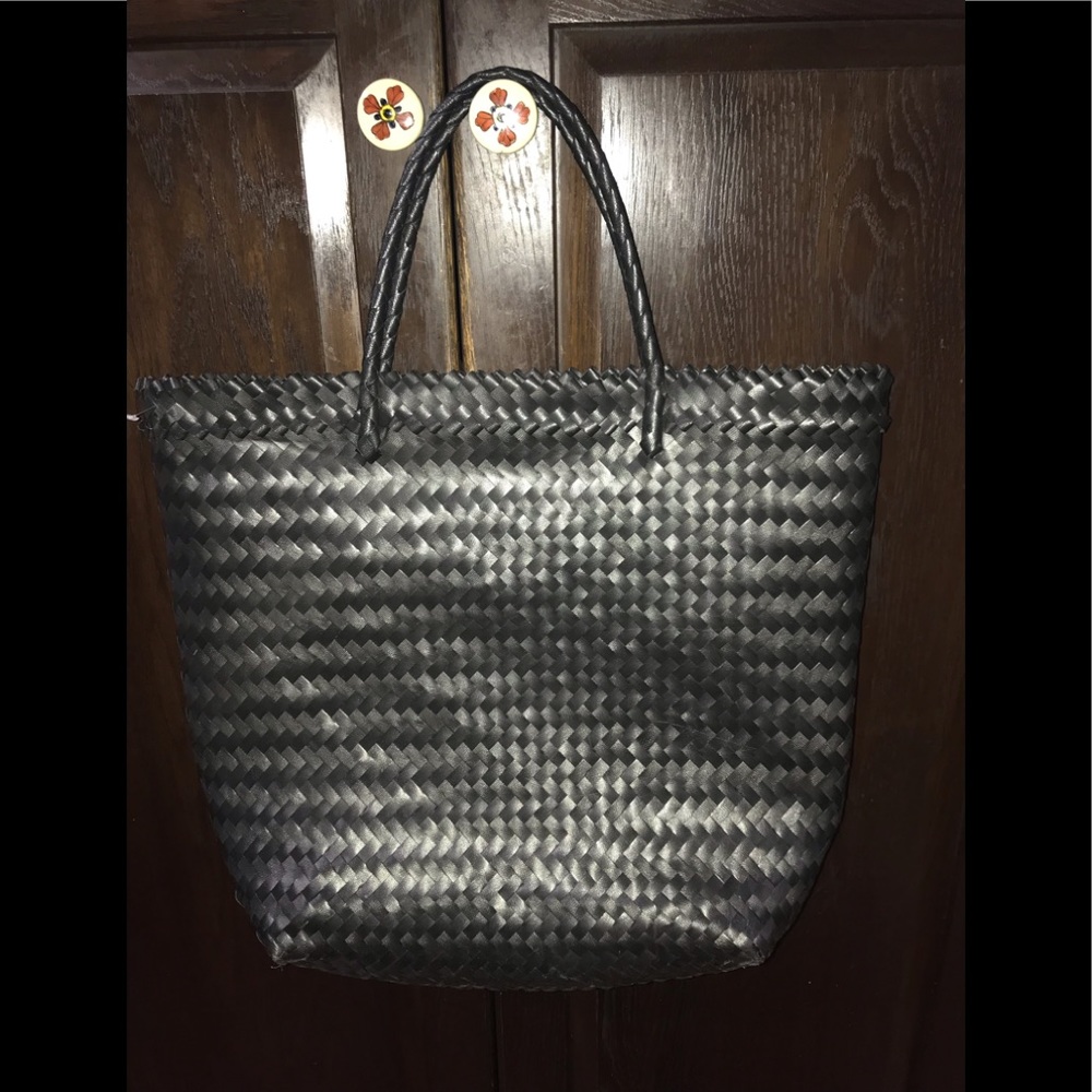 Handwoven Polished Mat Tote bag